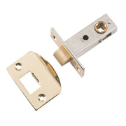 Tradco Split Cam Tube Latch 45mm Backset, Polished Brass