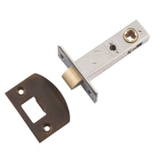 Tradco Split Cam Tube Latch 60mm Backset, Antique Brass