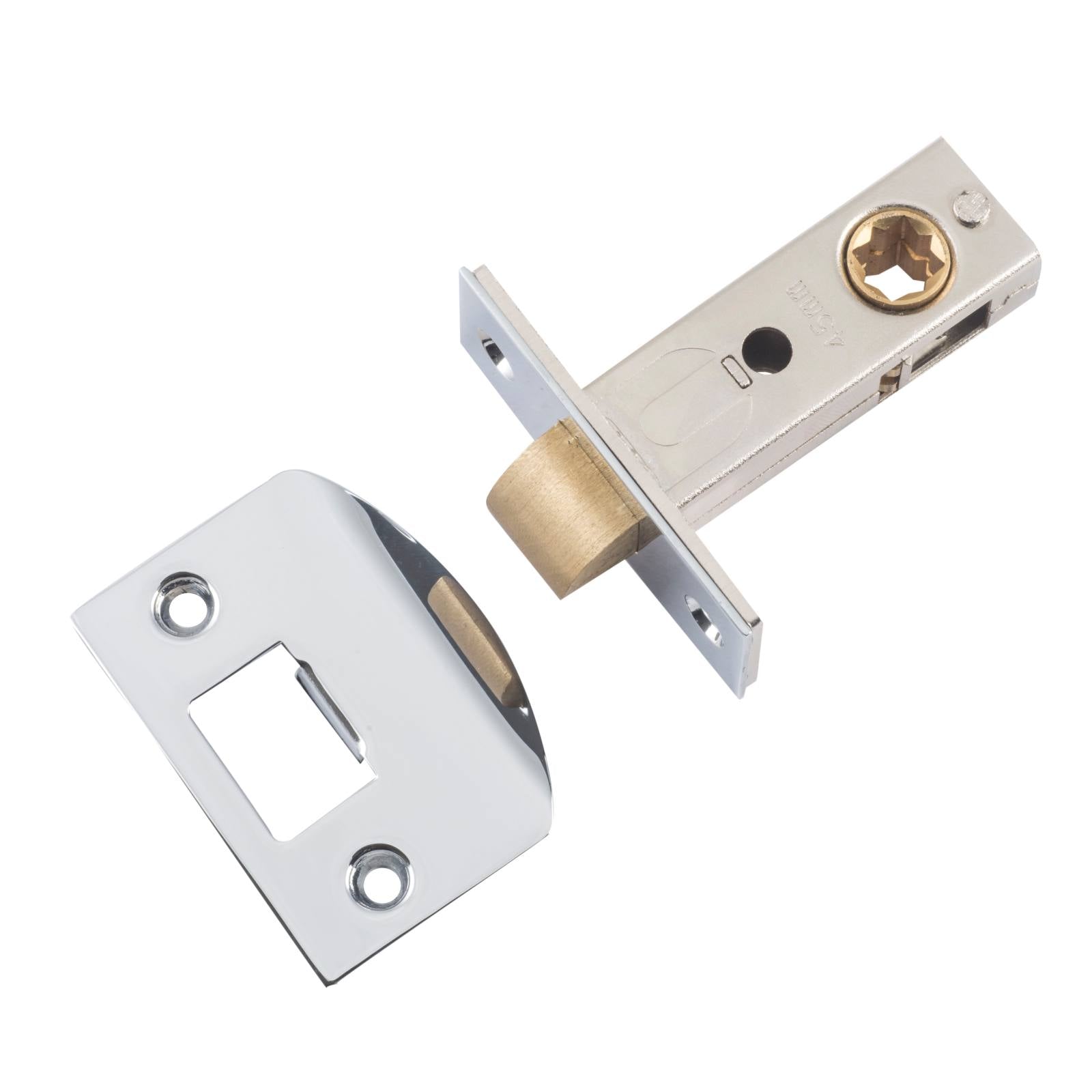 Tradco Split Cam Tube Latch 45mm Backset, Chrome