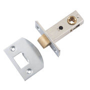 Tradco Split Cam Tube Latch 45mm Backset, Satin Chrome