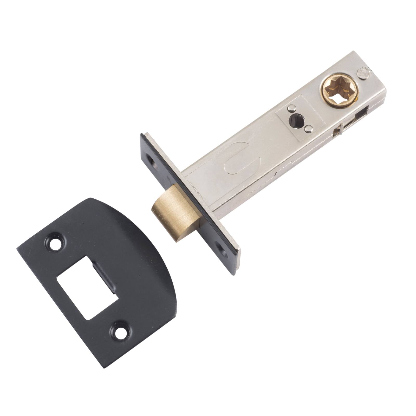 Tradco Split Cam Tube Latch 70mm Backset, Matte Black