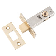 Tubular Privacy Lock (45mm Backset), Polish Brass