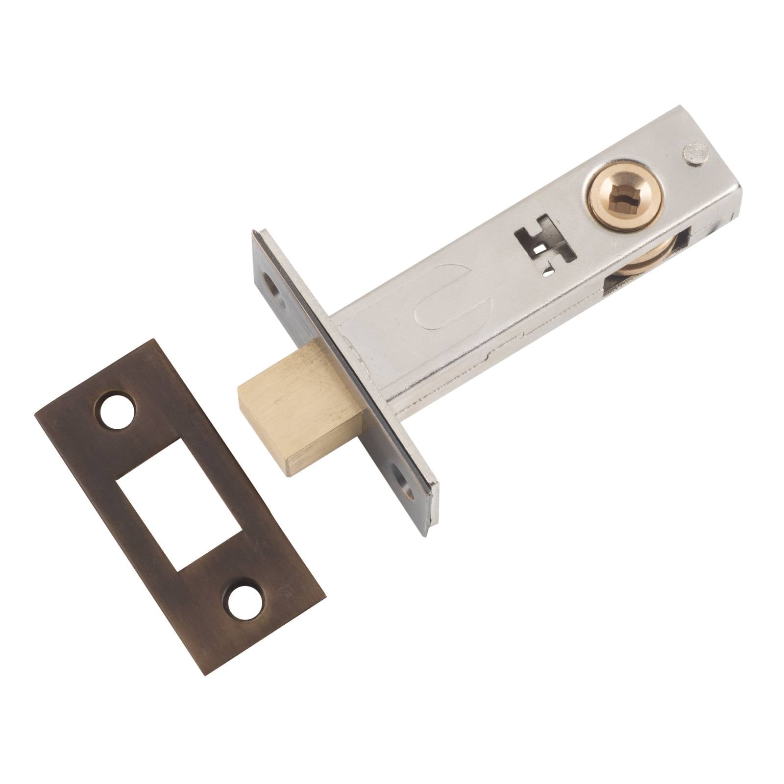 Tubular Privacy Lock (60mm Backset), Antique Brass