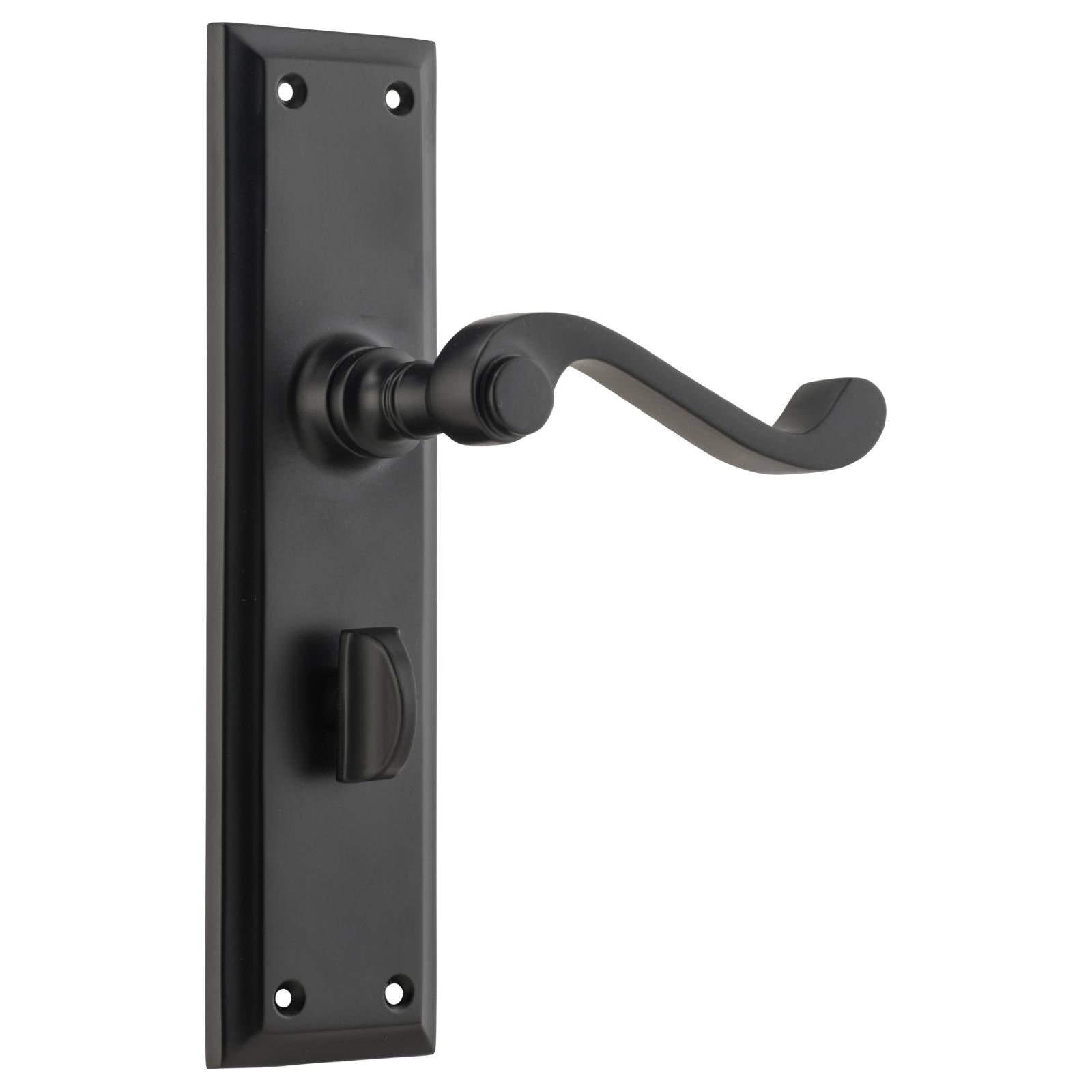 Milton Privacy Lever Set, Matte Black