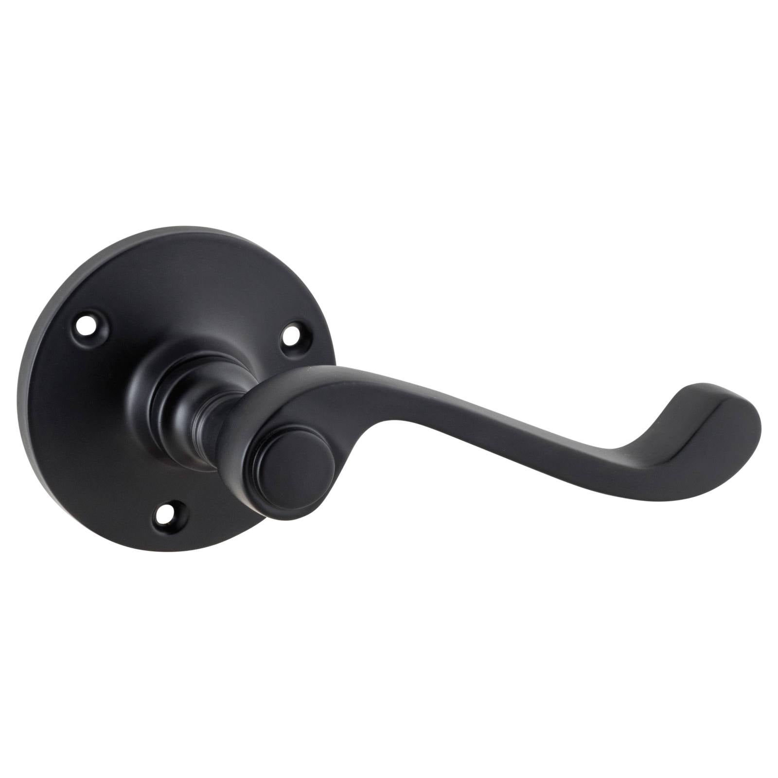 Milton Lever on Rose Set, Matte Black