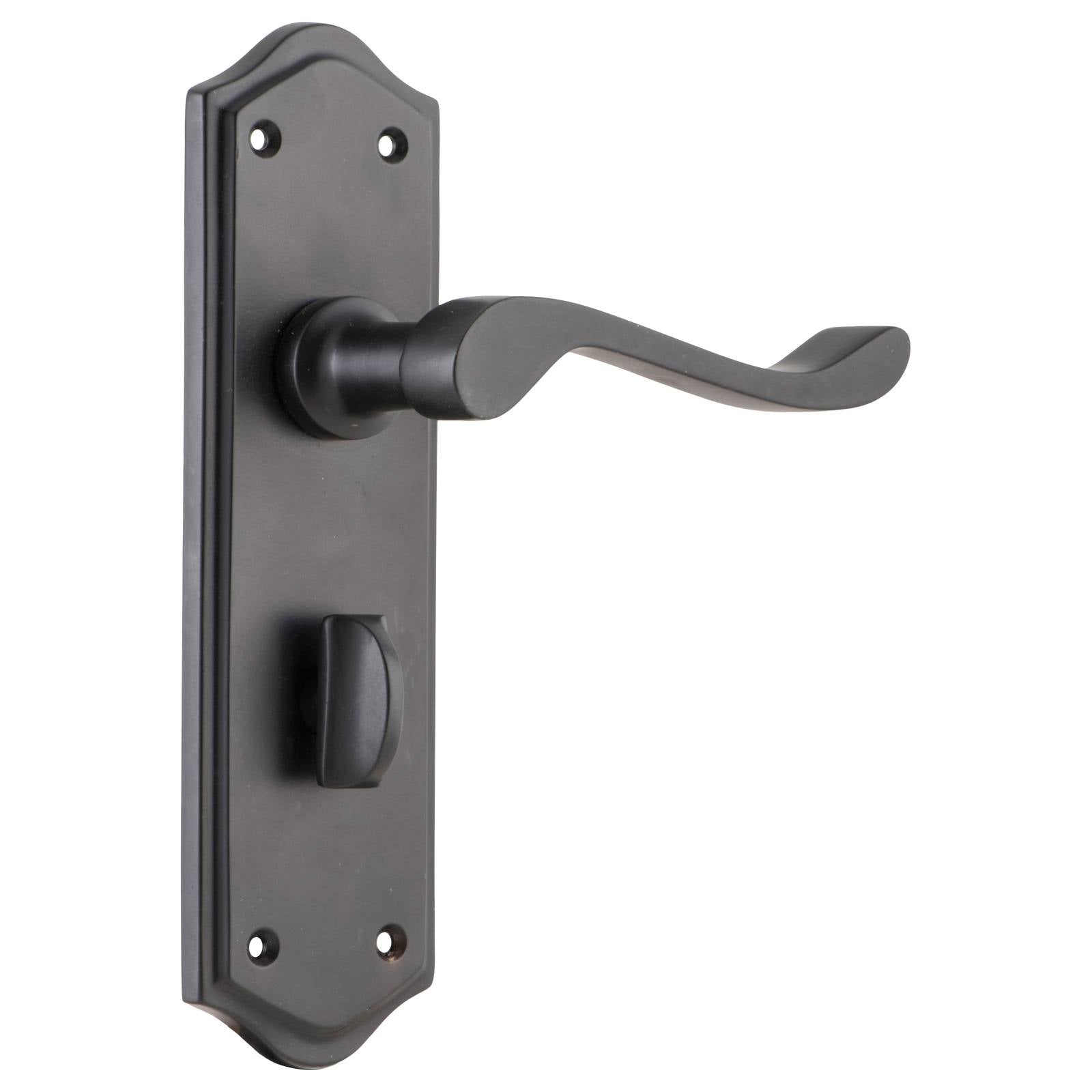 Henley Privacy Lever Set, Matte Black