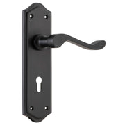 Henley Lever Lock Set, Matte Black