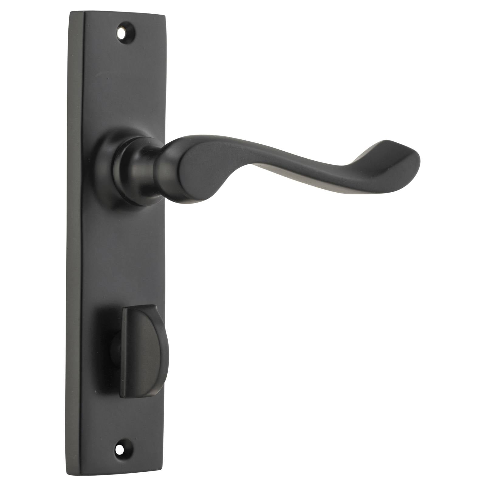 Fremantle Privacy Lever Set, Matte Black