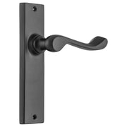 Fremantle Lever Latch Set, Matte Black