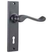 Fremantle Lever Lock Set, Matte Black