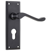 Camden Euro Lever Set, Matte Black