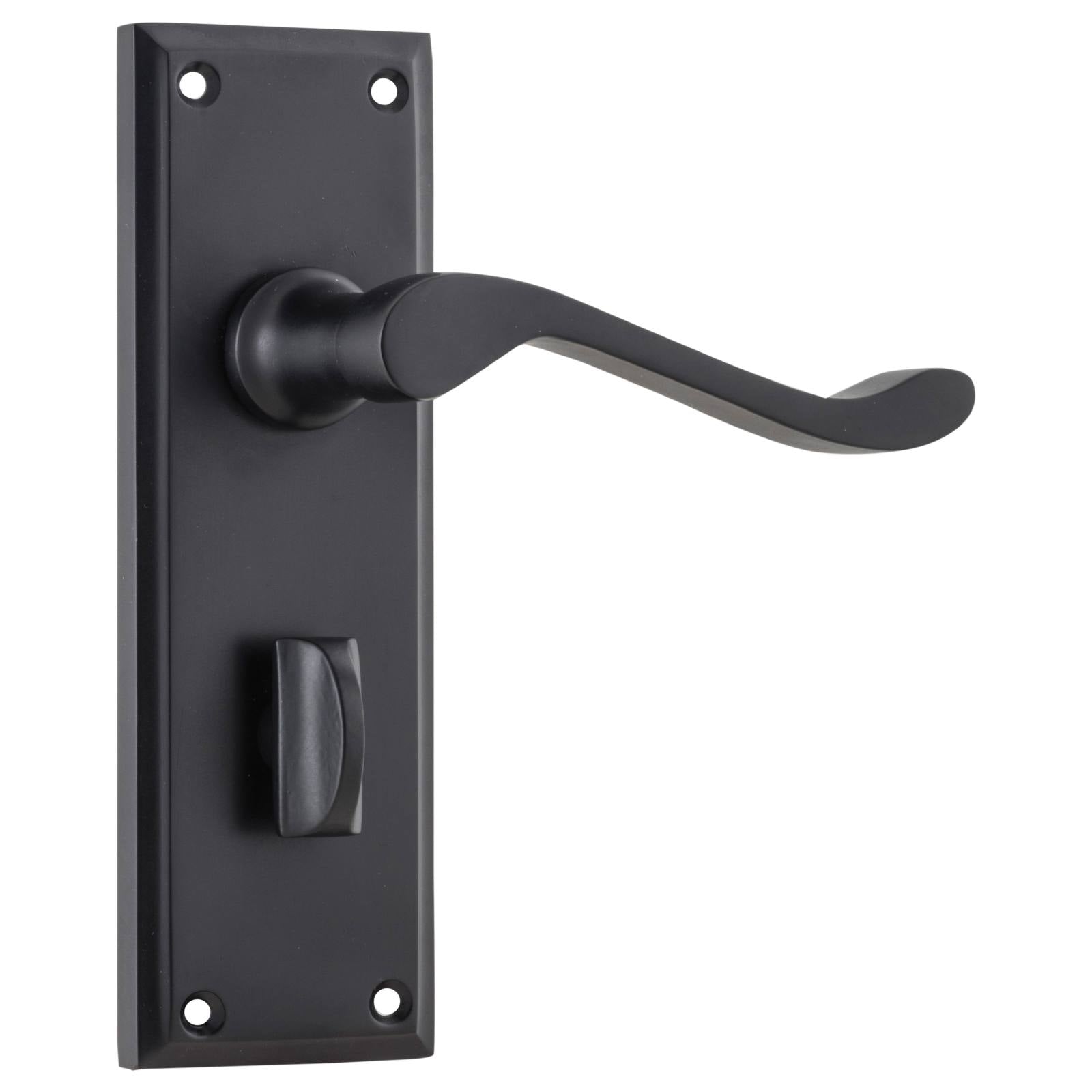 Camden Privacy Lever Set, Matte Black