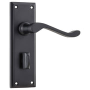 Camden Privacy Lever Set, Matte Black