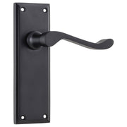 Camden Lever Latch Set, Matte Black