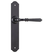 Reims Lever Latch Set, Matte Black
