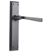 Menton Lever Latch Set, Matte Black