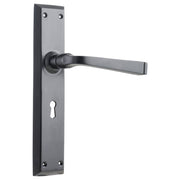 Menton Lever Lock Set, Matte Black