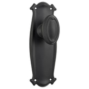 Bungalow Knob Latch Set, Matte Black