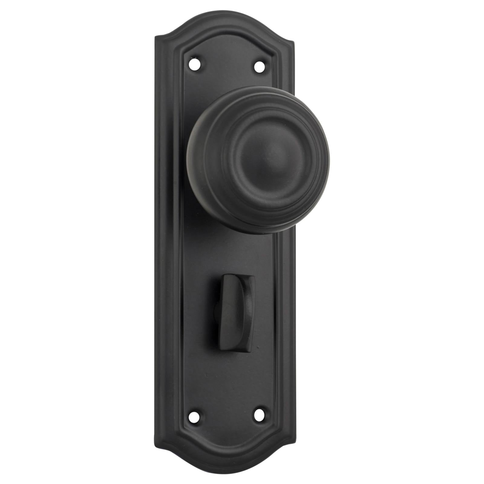 Kensington Privacy Knob Set, Matte Black