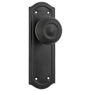 Kensington Knob Latch Set, Matte Black