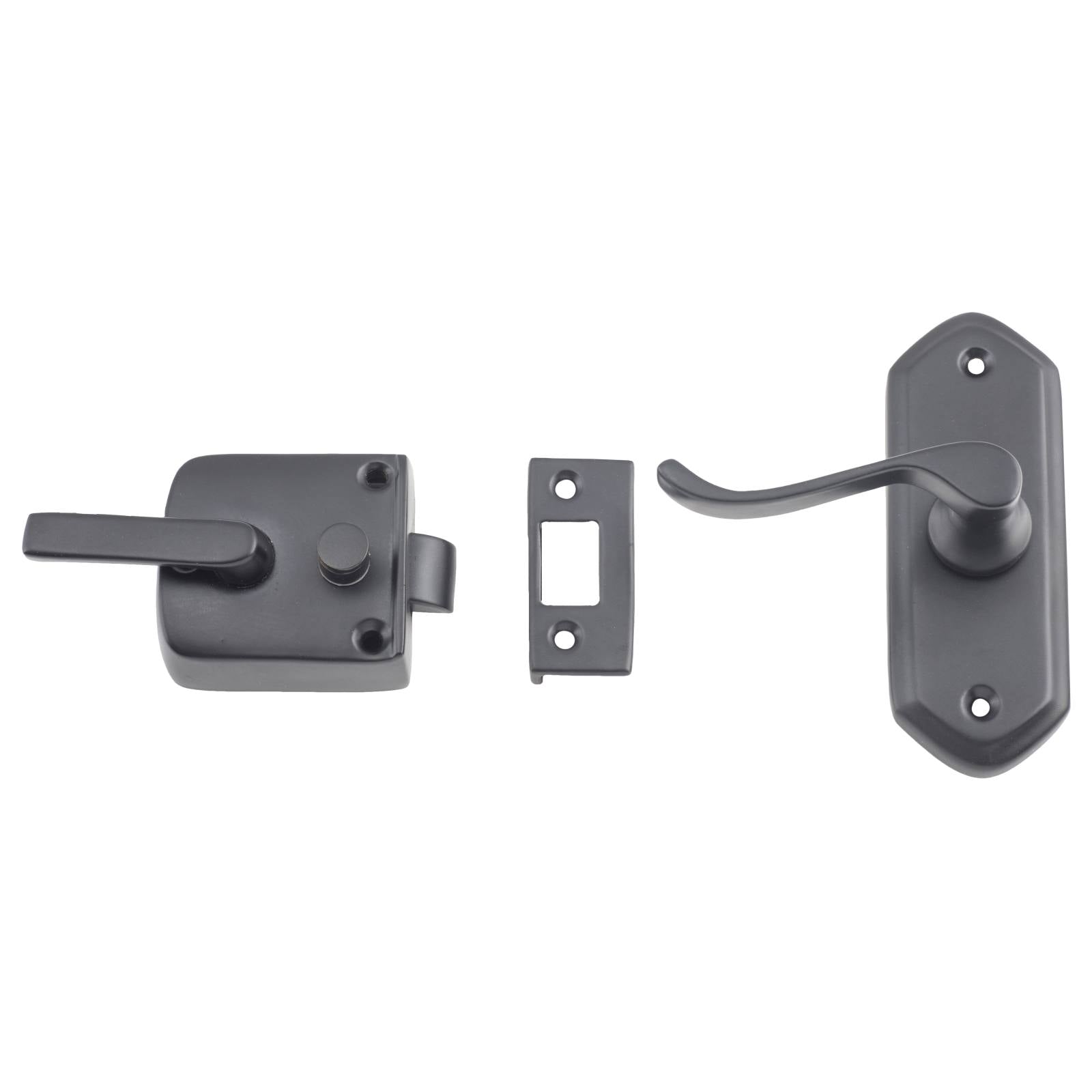Victorian Screen Door Latch (L Hand), Matte Black