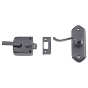 Victorian Screen Door Latch (L Hand), Matte Black