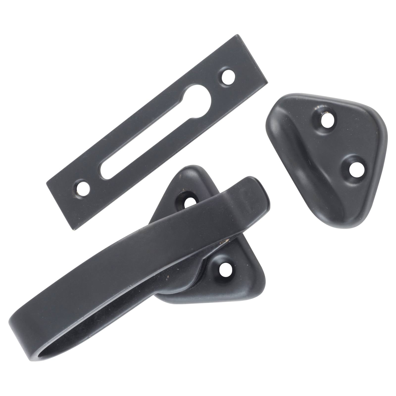 Hopper Window Catch, Matte Black
