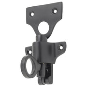 Ring Pull Fanlight Catch, Matte Black