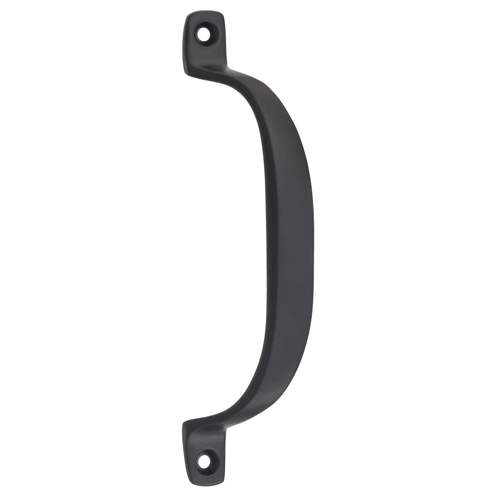 13cm Plain Offset Pull Handle, Matte Black