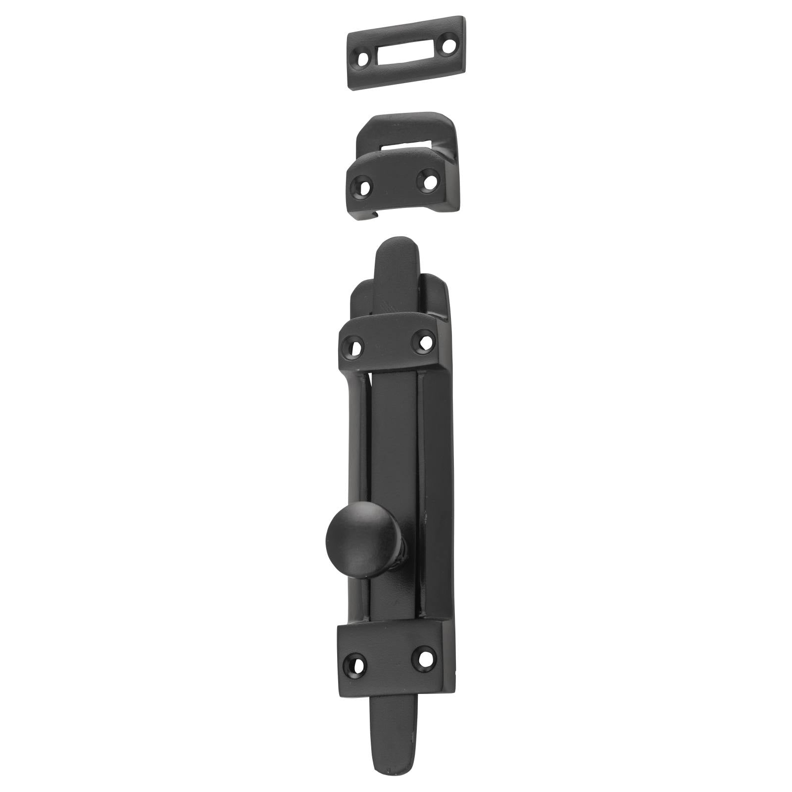Small Tower Bolt, Matte Black