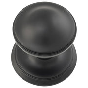 Victorian Centre Door Knob, Matte Blck