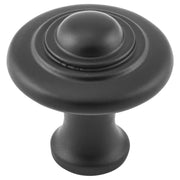 Medium Domed Cupboard Knob, Matte Black