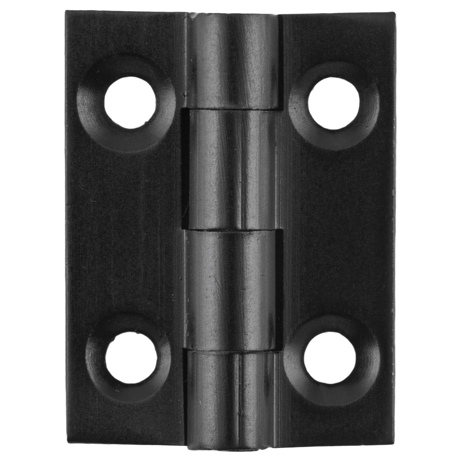 2.5x2.2cm Fixed Pin Cabinet Hinge, Matte Black