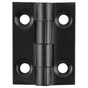 2.5x2.2cm Fixed Pin Cabinet Hinge, Matte Black