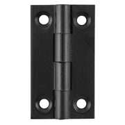3.8x2.2cm Fixed Pin Cabinet Hinge, Matte Black