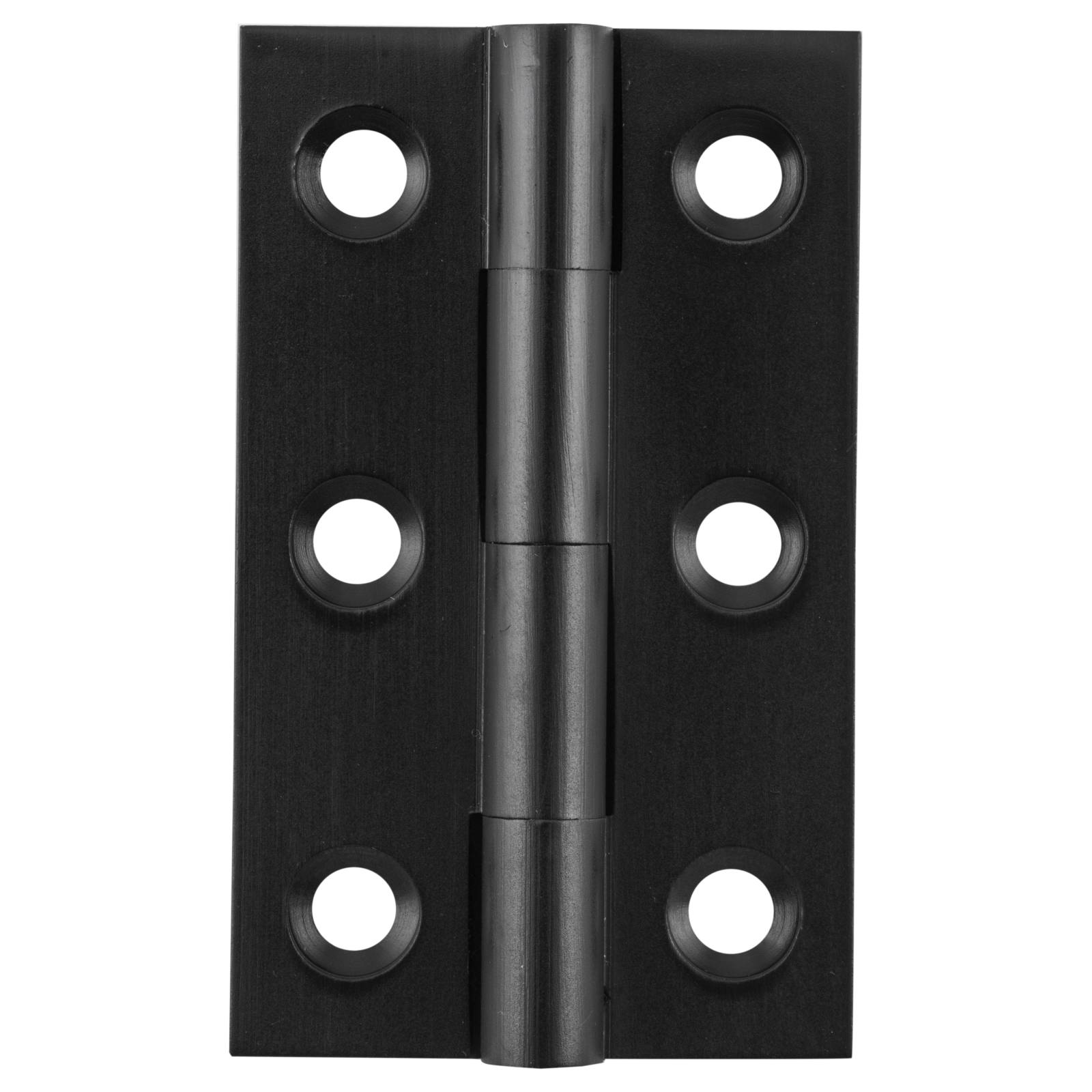 5x2.8cm Fixed Pin Cabinet Hinge, Matte Black