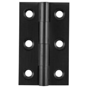 5x2.8cm Fixed Pin Cabinet Hinge, Matte Black