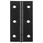 6.3x3.5cm Fixed Pin Cabinet Hinge, Matte Black