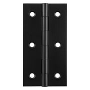 7.6x4.1cm Fixed Pin Cabinet Hinge, Matte Black