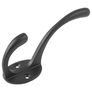 11cm Plain Hat & Coat Hook, Matte Black
