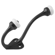 Porcelain Tip Hat & Coat Hook, Matte Black