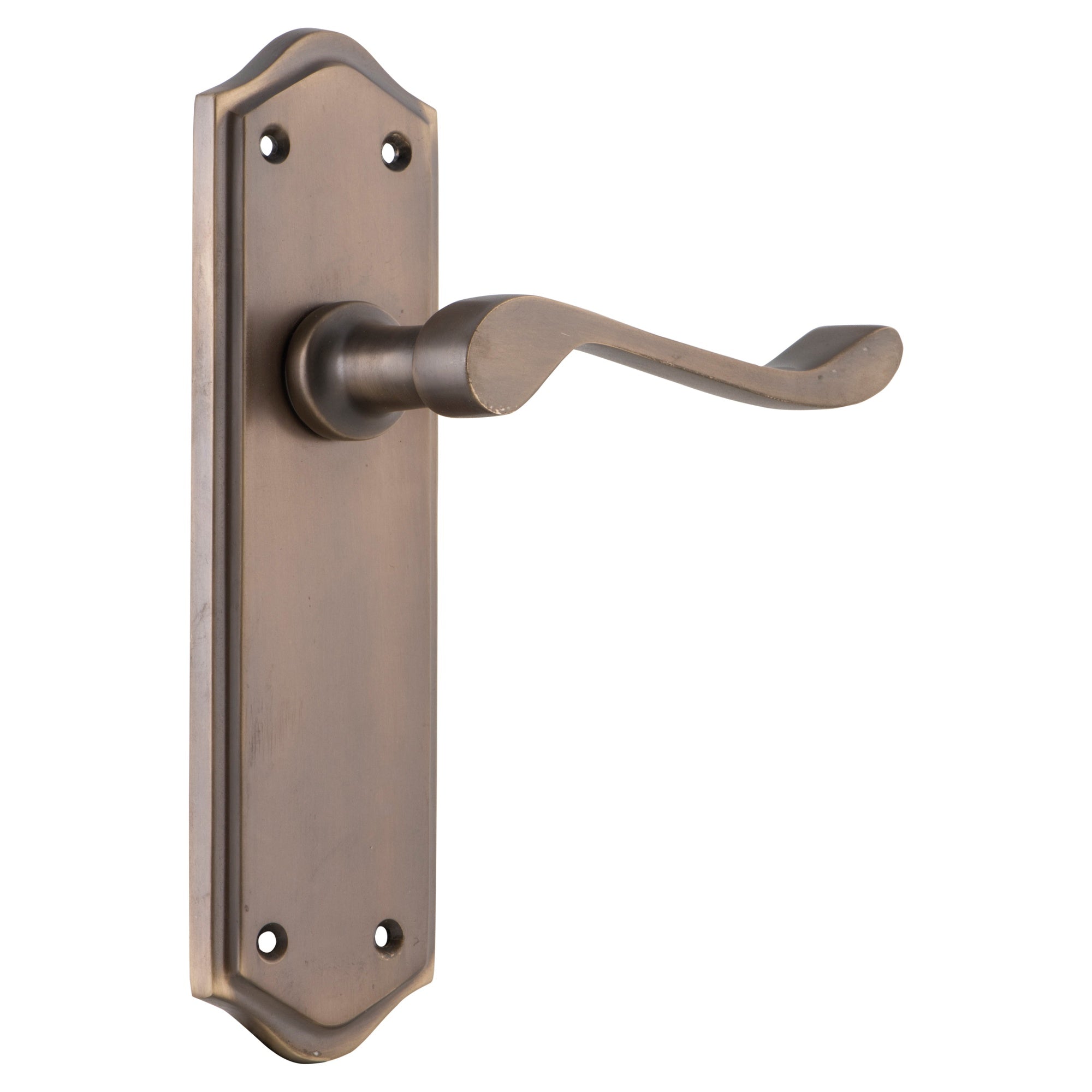 Henley Lever Latch Set, Antique Brass