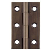 5x2.8cm Fixed Pin Cabinet Hinge, Antique Brass