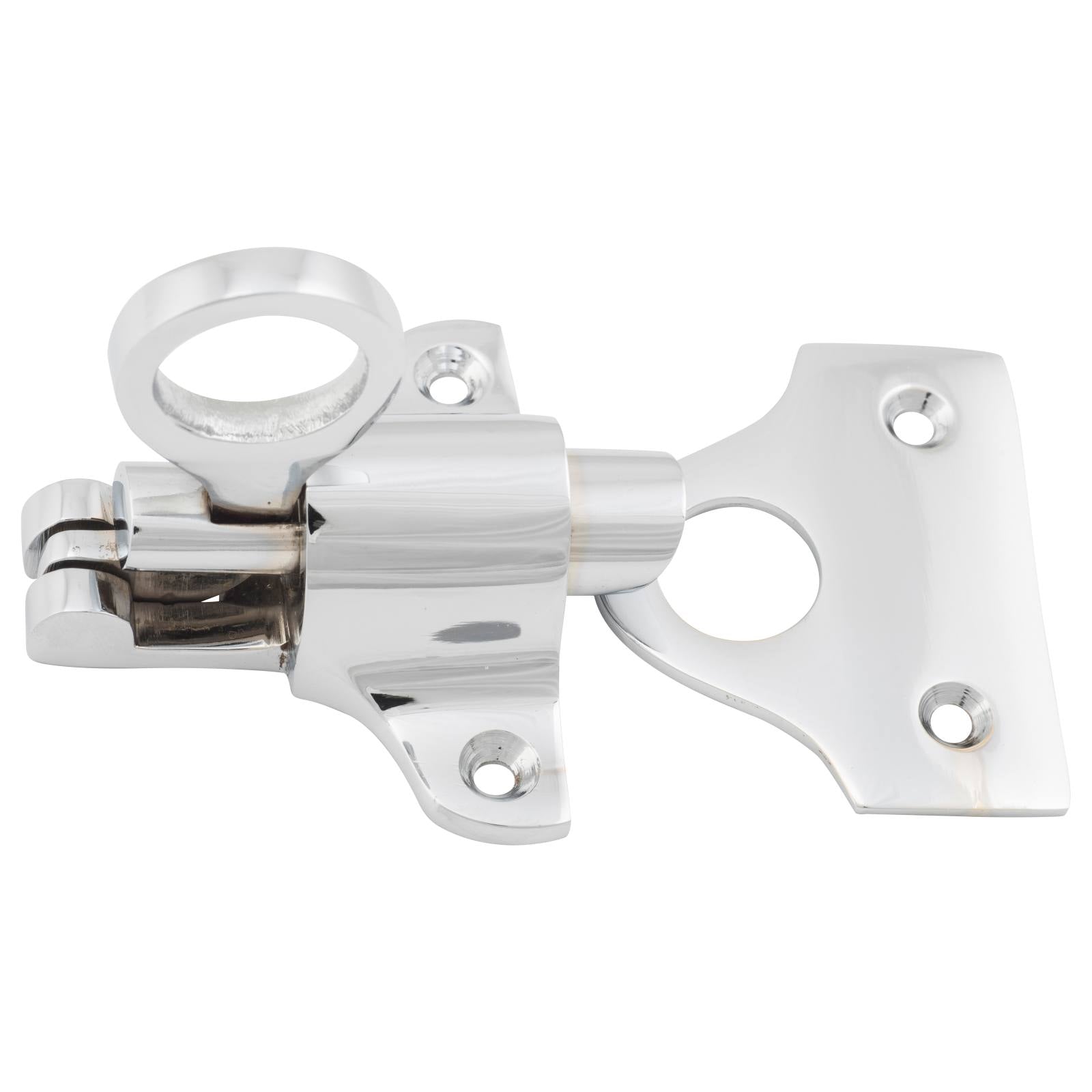 Ring Pull Fanlight Catch, Chrome