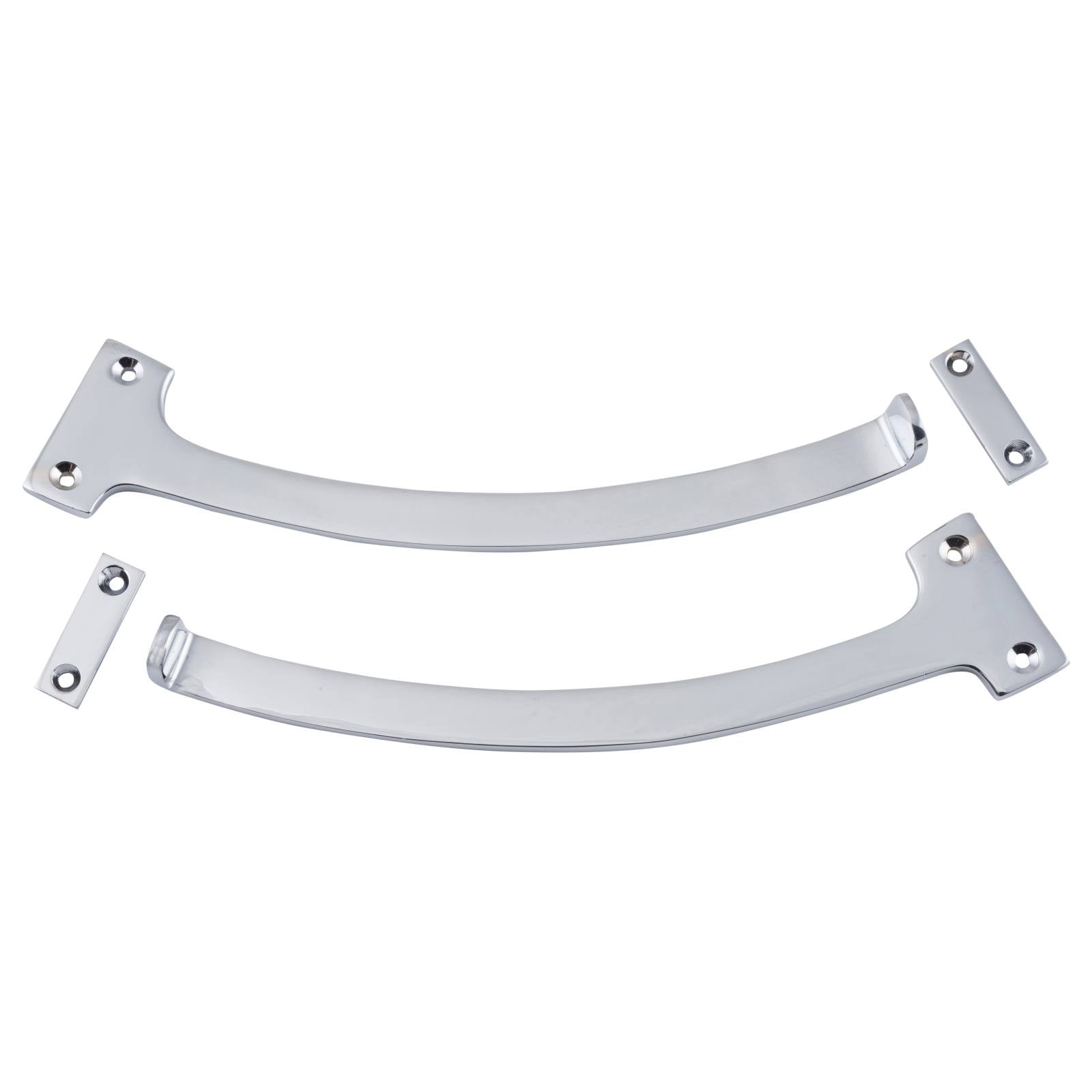 Fanlight Window Stops (Pair), Chrome