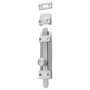 Small Tower Bolt, Satin Chrome