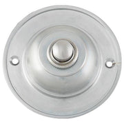 Plain Round Bell Push, Satin Chrome