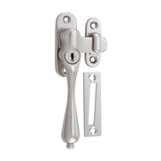 Locking Teardrop Casement Fastener (LH), S Nickel