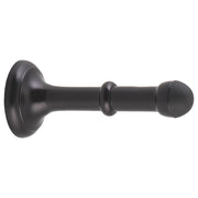 10cm Concealed Fix Wall Mount Door Stop, Matte Bla