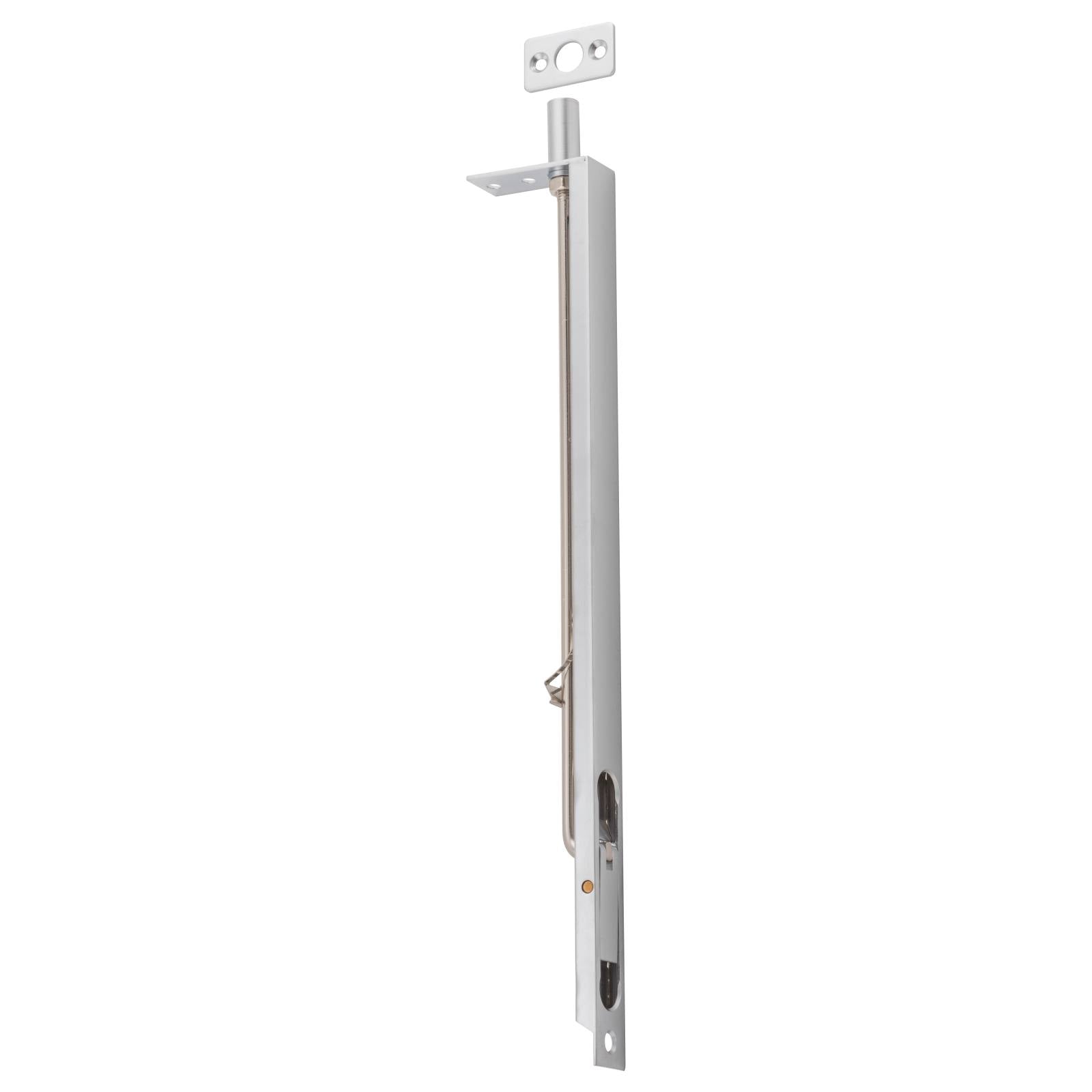 300mm Levered Flush Door Bolt, Satin Chrome